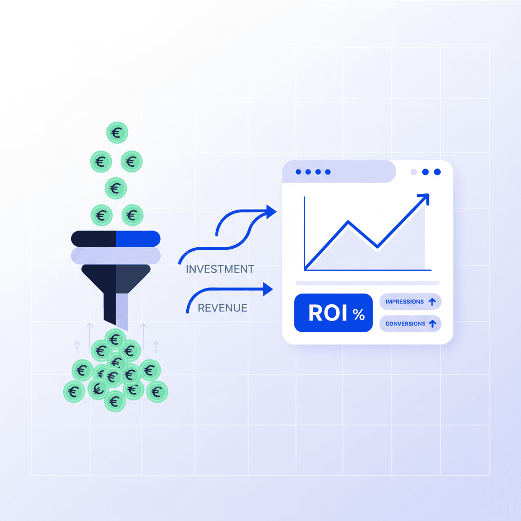 Calcul du ROI Google Ads avec formule et exemple chiffré